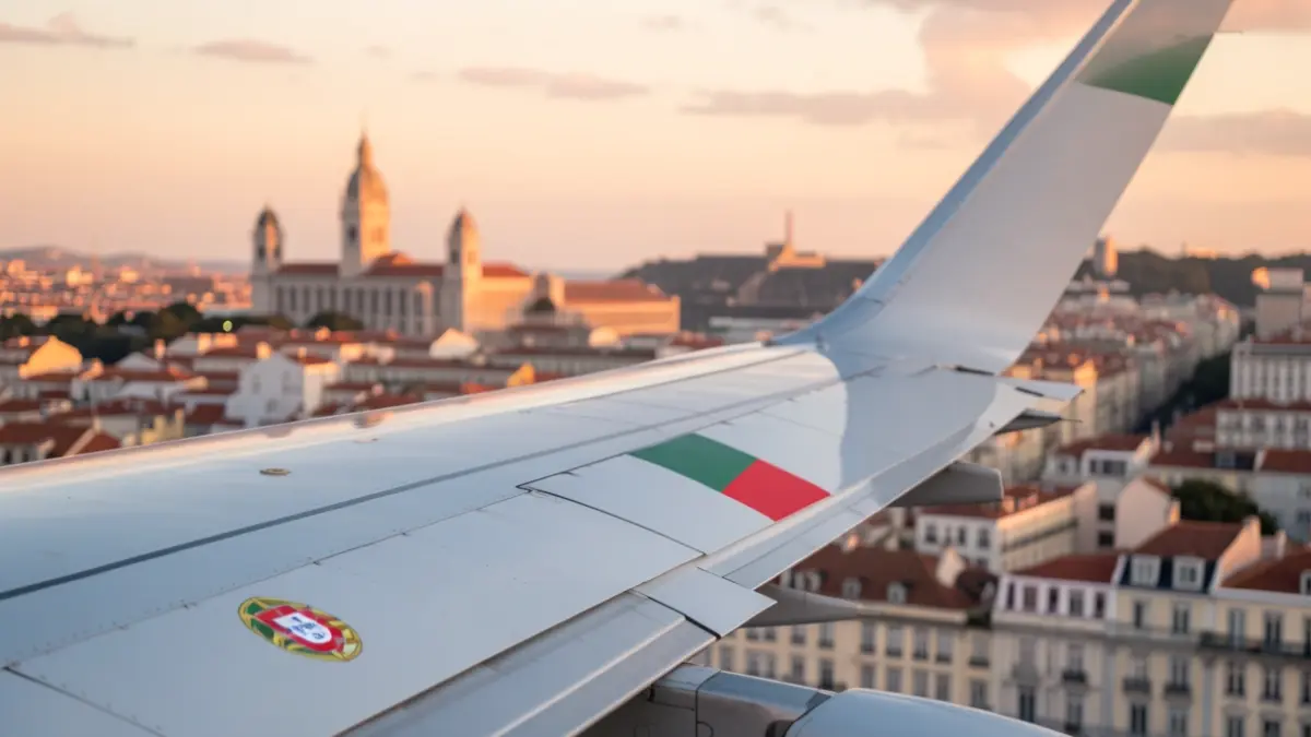 Imagem genérica: ao pôr do sol sobre a cidade de Lisboa.